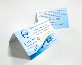 FISHI – Tent Card (Double Business Card) Design
